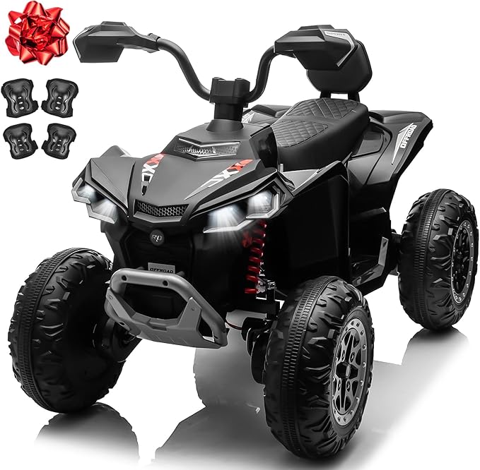 Kids ATV 4 Wheeler, JOYRACER 24V Ride on Toys for Big Kids 2 Seater w/800W Motor